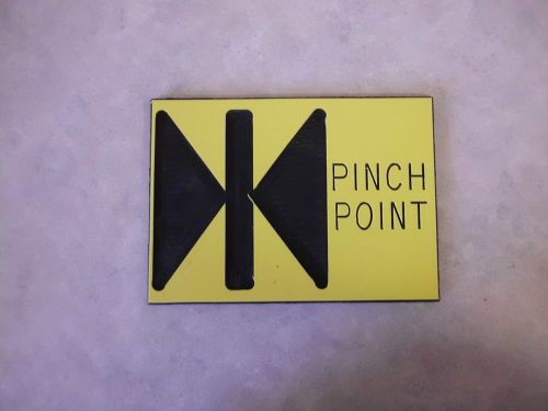 Machine Labels with adhesive backs - &#034;PINCH POINT&#039;&#039;