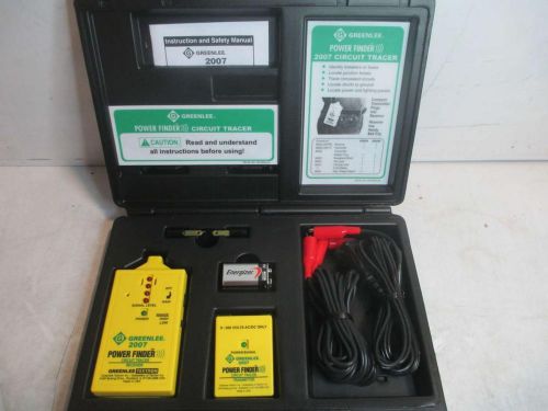 Greenlee Power Finder Closed Circuit Tracer Kit 2007