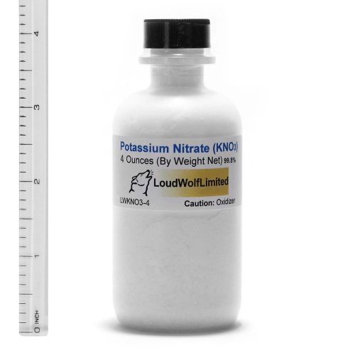 Potassium nitrate &#034;saltpetr&#034;  ultra-pure (99.8%)  4 oz  ships fast from usa for sale