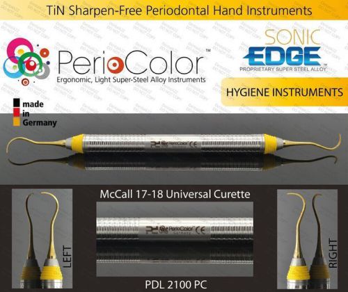McCall 17/18 Universal Curette, TiNXP Sharpen-Free Perio Dental Instrument