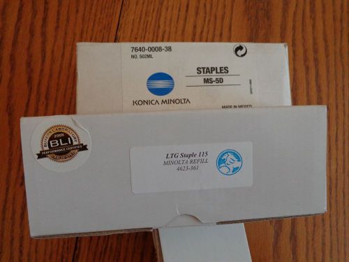 Konica Minolta Staple Cartridges MS-5D part # 4623-361 5 cartridges = 25,000