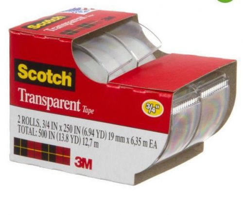 Scotch Transparent Tape 3m (2 Rolls) 3/4&#039;&#039;
