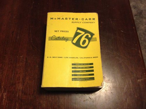 1970 McMASTER CARR SUPPLY CO CATALOG #76 ASBESTOS LITIGATION RESOURCE BOOK