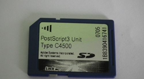 PostScript3 Unit Type C4500 FOR MPC 4500 3500