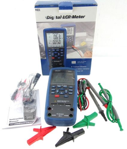 Reed instruments model r5001 large lcd display digital lcr meter device iob for sale