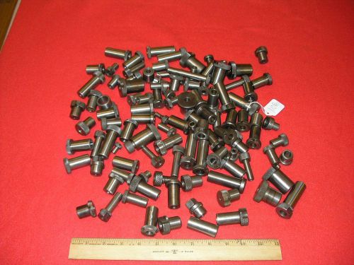 Lot of 110 Miscellaneous Brand Size Drill Jig Bushings Guides Smaller Ones