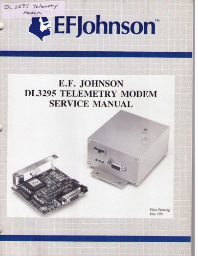 Johnson Service Manual DL-3295 TELEMETRY MODEM