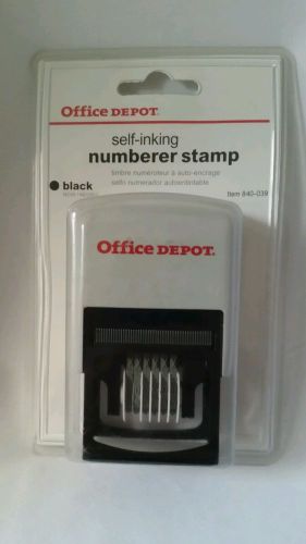 1132 OFFICE DEPOT BRAND SELF INKING NUMBERED BLACK