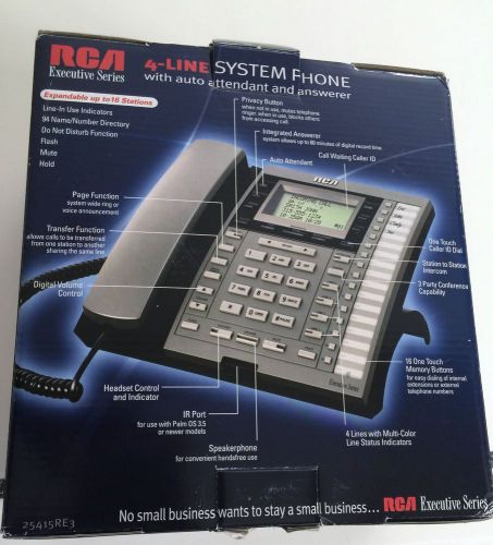 (3) RCA Executive Series 4 Line System Phones