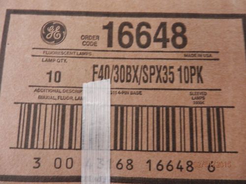 1 case of 10 new ge 16648 - f40/30bx/spx35  cfl fluorescent lamps bulbs for sale