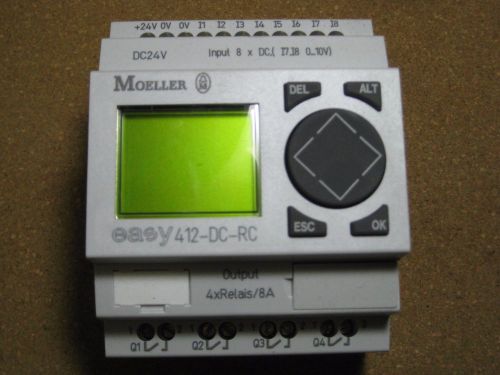MOELLER logic module EASY 412-DC-RC PLC programmer  3 AVAILABLE