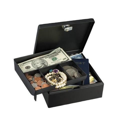 Master Lock 7143D Cash Box With 4 Compartment Tray New