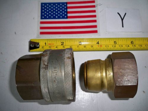 Quick Connect SET 1-1/4&#034;  NPT Coupler - Air Tool Fitting  PARKER &#034;ST&#034; SERIES USA