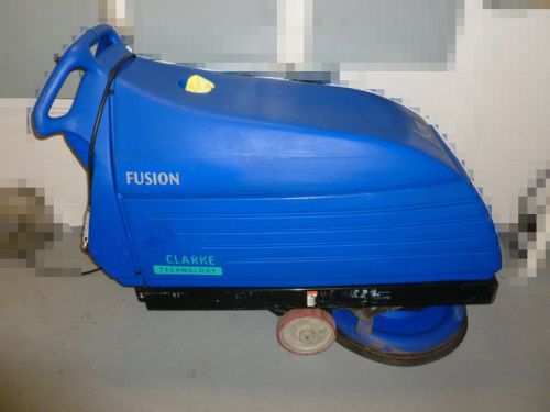 Clarke fusion 20 battery powered, walk-behind, buffer/scrubber, only 61 hours! for sale