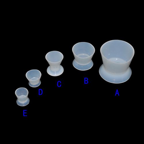 5pcs 1set new dental lab nonstick silicone mixing bowl cup different size sale! for sale