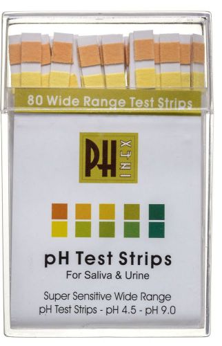 Phinex diagnostic ph test strips, 80ct -2 pack (160 strips) results in 15 sec... for sale