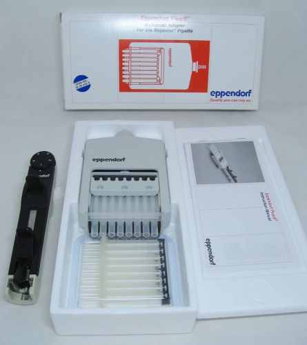 Eppendorf repeater with plus/8 adapter 8-channel pipet digital pipettor pipette for sale