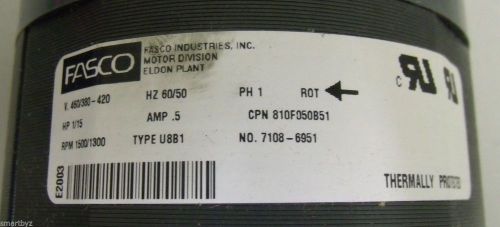Brand new fasco electric motor cpn 810f050b51 .5a 161watts 460/380-420 60/50hz for sale