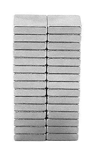 New totalelement 1/4 x 1/4 x 1/16 inch neodymium block magnets n48 (30 count) for sale