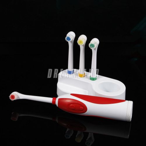Dental Automatic Electric Toothbrush Healthy Clean + 3 Brush Heads Oral Care