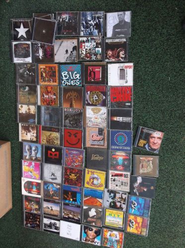 90 CD CASES EMPTY WITH ART WORK JEWEL CASES EXCELLENT ARTISTS ROCK N MORE
