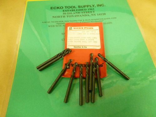 Screw machine drill left hand 11/64 dia high speed titex germany new 11pcs$10.00 for sale
