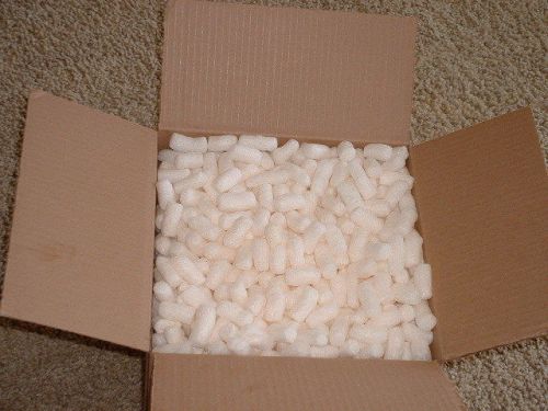WHITE FOAM  PEANUTS   IN   12   X  12   X   12    BOX