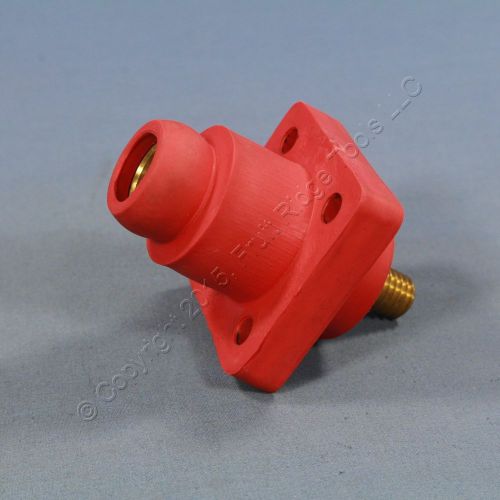 New leviton red 18 series cam female receptacle ball nose 400a 600v bulk 18r22-r for sale