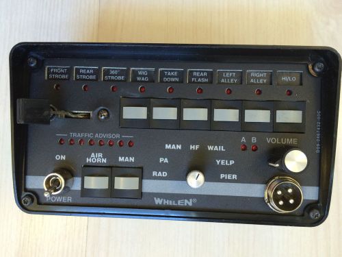 Whelen mpc01va multi purpose controller siren /lights w slide switch mic bracket for sale