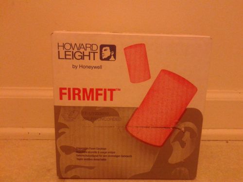 BOX OF 200 UNCORDED HOWARD LEIGHT BY HONEYWELL FIRMFIT EAR PLUGS BRAND NEW!