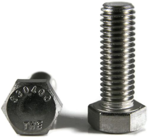 1/4-20 x 1-1/2 NC Hex Cap Screw 18-8 Stainless Steel 200 count
