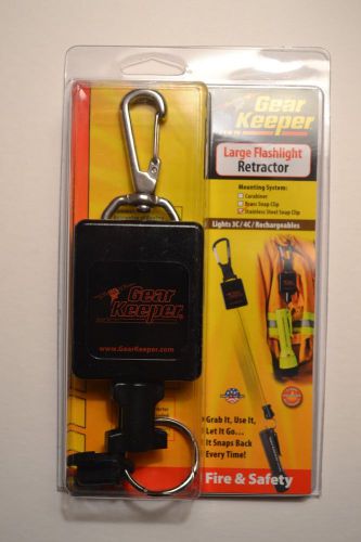 Nos gear keeper large flashlight retractor stainless snap rt3-4493 for sale