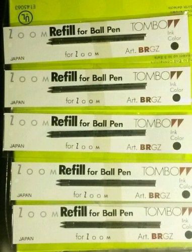 Tombow Zoom Refill Ball Point Fine Point Black 10 count  55585 Art. BRGZ .7mm