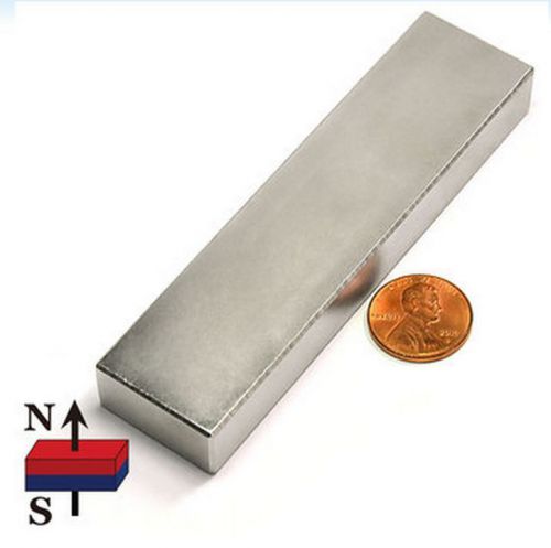 N45 neodymium rectangle super magnet 4x1x1/2&#034; rare earth for sale