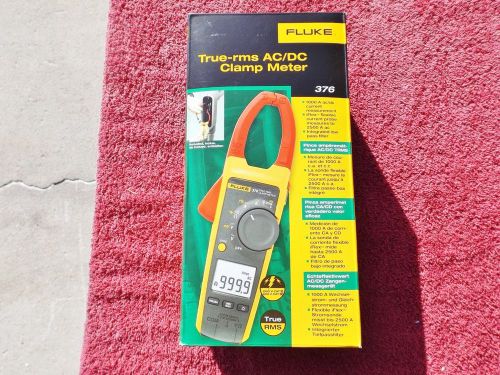 FLUKE 376 *BRAND NEW!* TRUE RMS &#034;NEW-STYLE&#034; CLAMP METER IN FACTORY BOX!