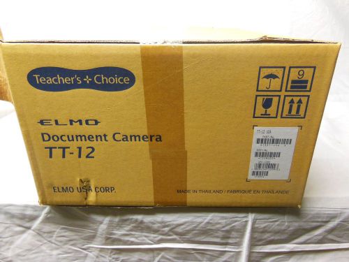 BRAND NEW Elmo TT-12 Document Camera 0840410299 - Free Shipping