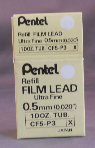 Pentel  0.5mm Film Lead--box of 12 tubes CF5--P3