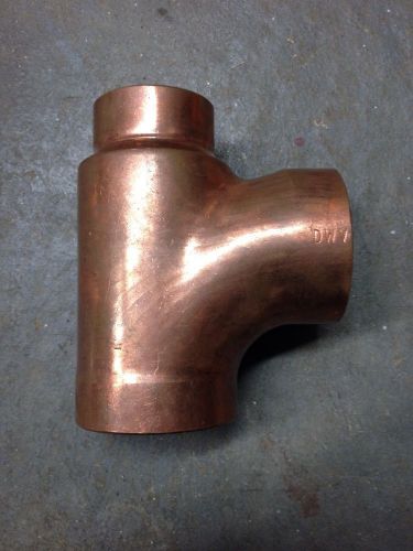 2&#034; x 1 1/2&#034;x  2&#034; copper tee 2 inch for sale