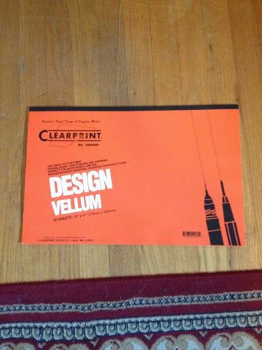 ClearPrint Design Vellum 29 Sheets 11&#034;X17&#034; (279mm x 432mm)