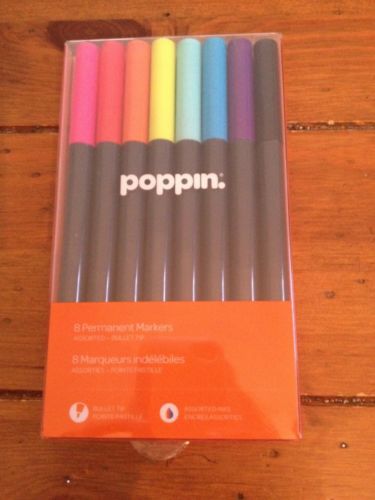 Poppins 8 pack of permanent color markers