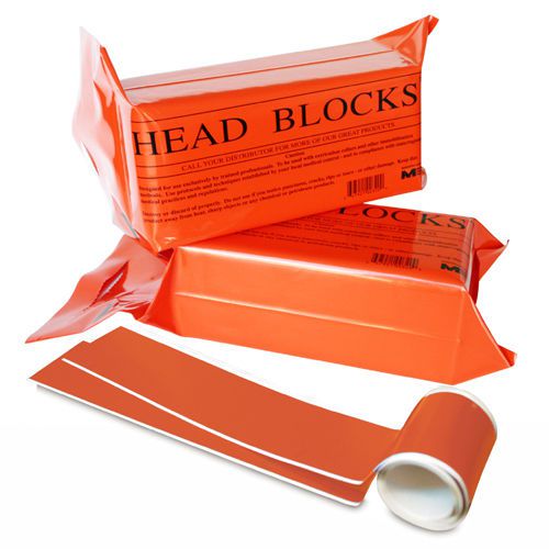 Morrison Foam Disposable Head Blocks Orange w/ Straps Swimming Pool Hotel Safety