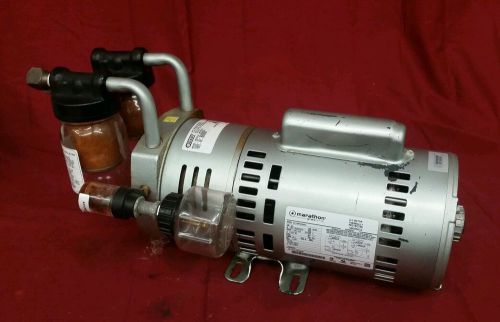 Gast 1023-v2-g608ngx pump vacuum 3/4 hp sg708x marathon motor 1 ph       &amp;m for sale