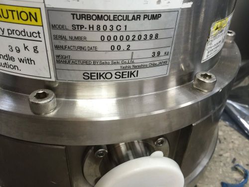 Edwards seiko turbopump stp-h803c turbo pump