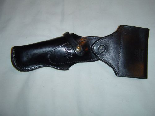 Bucheimer clark holster patrolman police leather swivel b7a-14 black colt for sale