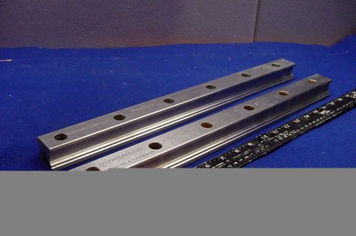 PAIR OF YOU USED SERVICABLE THOMPSON ACCUGLIDE HEAVY DUTY STEEL LINEAR RAILS