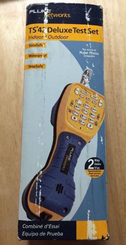 FLUKE Networks TS42 DELUXE TEST SET w/ANGLED BED-OF-NAILS CORD-NEW IN BOX!!
