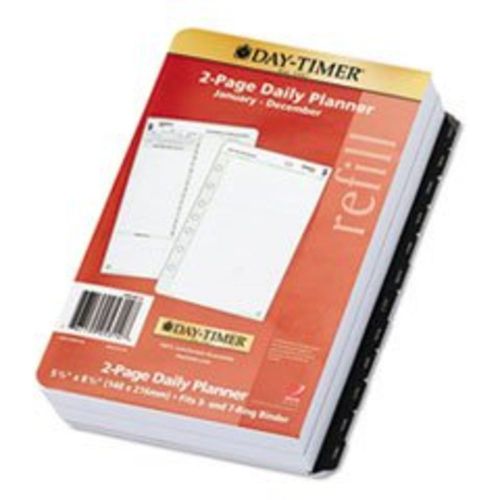 - Reference Dated Two-Page-per-Day Organizer Refill, 5-1/2 x 8-1/2, 2015