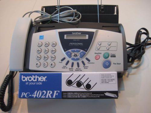 Brother Fax-575 Personal Plain Paper Fax Machine included new PC-442RF  refill