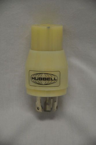 Hubbell 30A 125V Plug to 20A 125V Straight Blade Connector Adapter