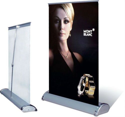 Mini tabletop roll-up retractable banner stand a3 11.5&#034; x 16.5&#034; - no graphic for sale